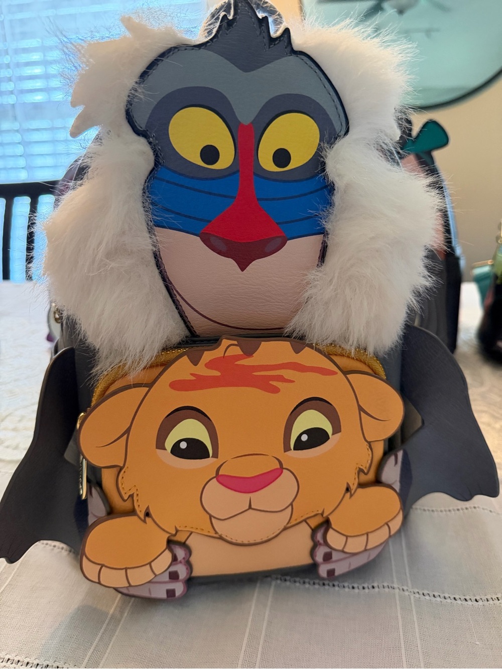 Loungefly Disney simba and rafiki the lion king backpack